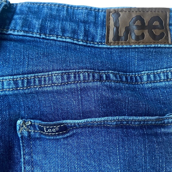 Lee Jeans Womens Size 10 Barrel Leg Wide Leg Crop Retro High Rise Waist - Picture 7 of 9